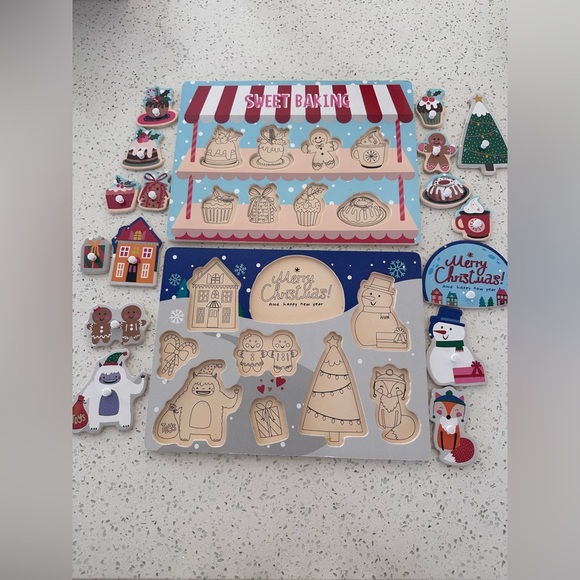 Target Bullseye Christmas Wood Puzzle - Picture 3 of 5